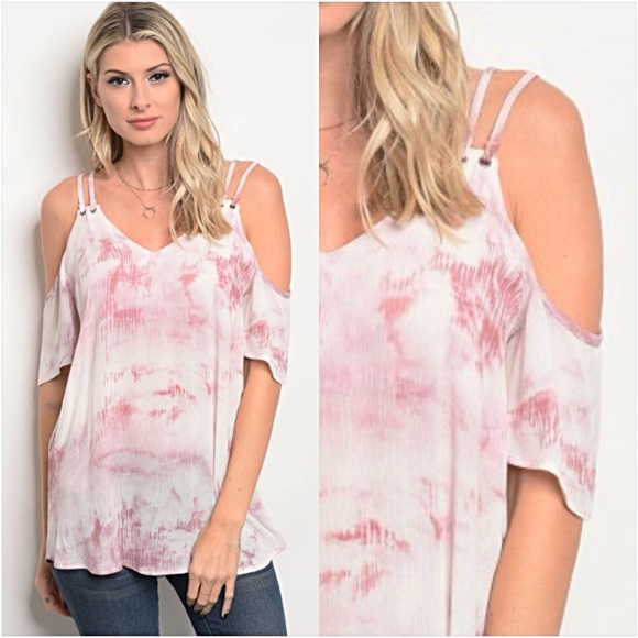 Blush Boho Cut Out Sleeve Tunic Blouse Top SML - Picture 2 of 8